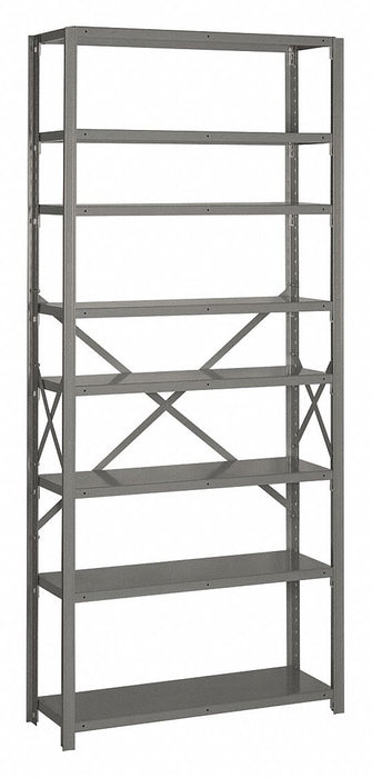 Metal Shelving 84 H 36 W Gray