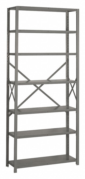 Metal Shelving 84 H 36 W Gray