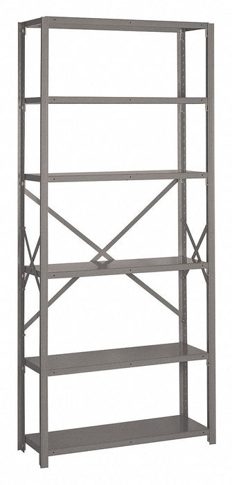 Metal Shelving 84 H 36 W Gray