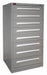 K3763 ModDrwrCab 59.25 x30 x28 DvGry 8Drwr