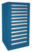K3772 ModDrwrCab 59.25 x30 x28 Blue 12Drwr