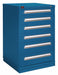 K3756 ModDrwrCab 44.25 x30 x28 Blue 6Drwr