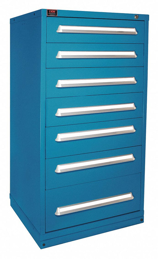 K3758 ModDrwrCab 59.25 x30 x28 Blue 7Drwr