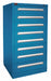 K3763 ModDrwrCab 59.25 x30 x28 Blue 8Drwr