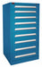 K3766 ModDrwrCab 59.25 x30 x28 Blue 9Drwr