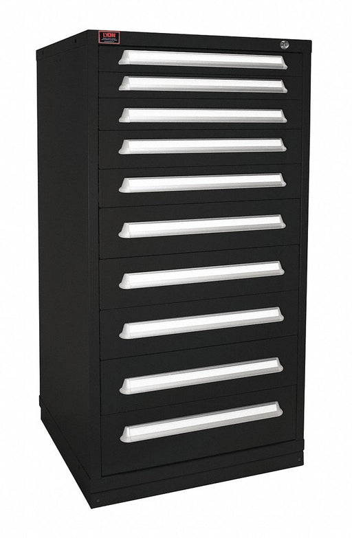 ModDrwrCab 59.25 x30 x28 Black 10Drwr