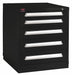 K3754 ModDrwrCab 59.25 x30 x28 Black 5Drwr