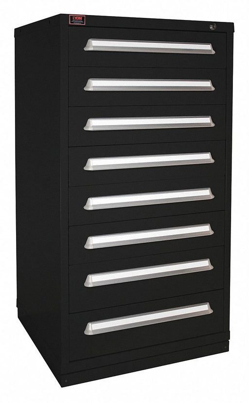 K3763 ModDrwrCab 59.25 x30 x28 Black 8Drwr