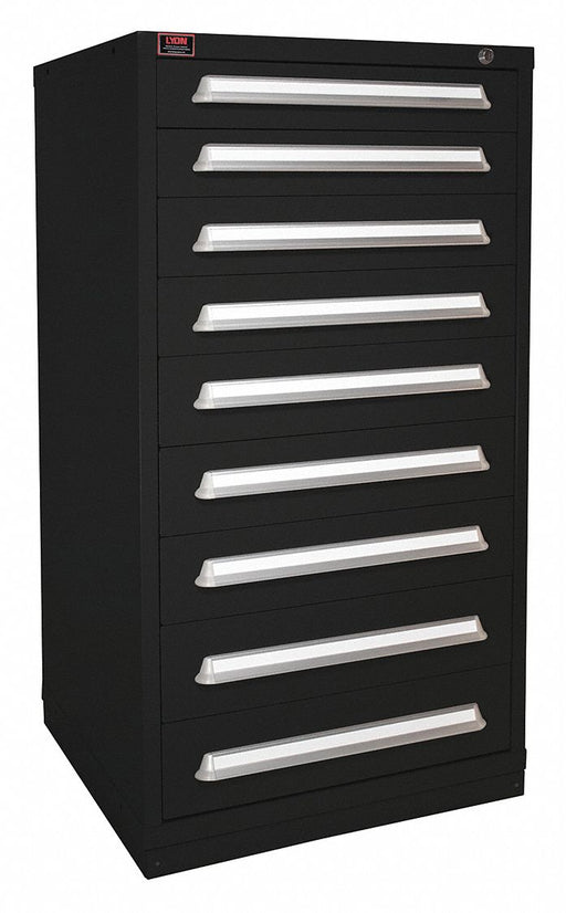 K3766 ModDrwrCab 59.25 x30 x28 Black 9Drwr
