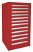 K3772 ModDrwrCab 59.25 x30 x28 Red 12Drwr