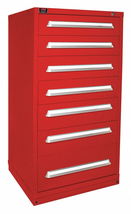 K3758 ModDrwrCab 59.25 x30 x28 Red 7Drwr