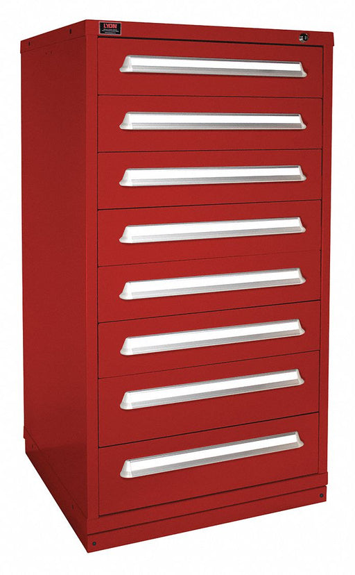 K3763 ModDrwrCab 59.25 x30 x28 Red 8Drwr