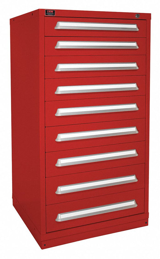 K3766 ModDrwrCab 59.25 x30 x28 Red 9Drwr