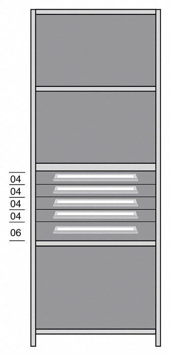 Shelf 85 H 36 W Steel 850 lb Capacity