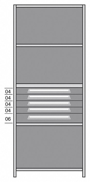 Shelf 85 H 36 W Steel 800 lb Capacity