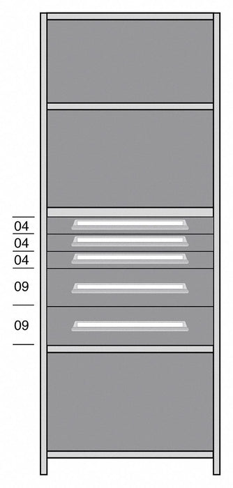 Shelf 85 H 36 W Steel 850 lb Capacity