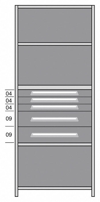 Shelf 85 H 36 W Steel 800 lb Capacity