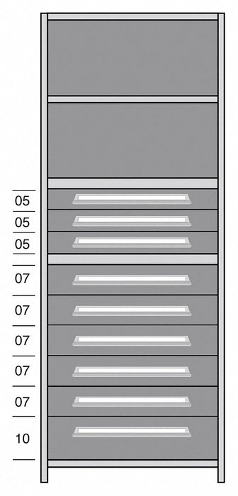 Shelf 85 H 36 W Steel 800 lb Capacity