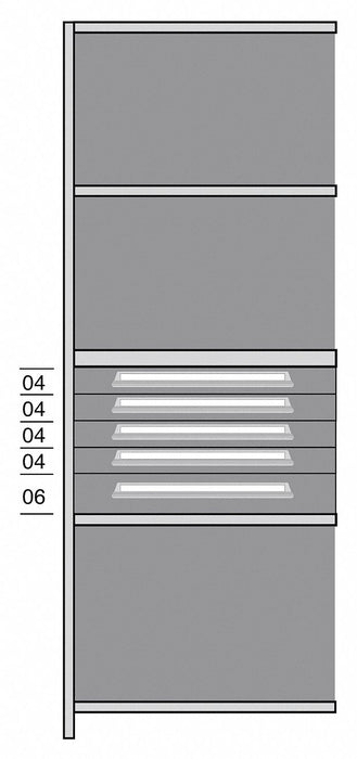 Shelf 85 H 36 W Steel 800 lb Capacity