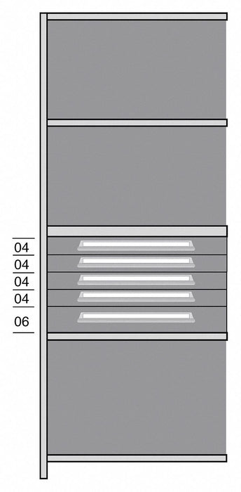 Shelf 85 H 36 W Steel 800 lb Capacity