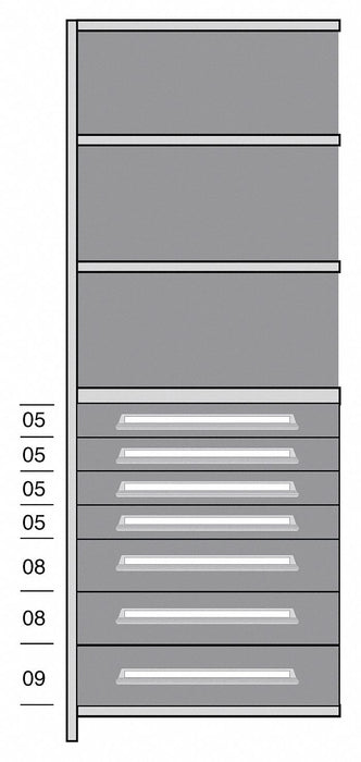 Shelf 85 H 36 W Steel 800 lb Capacity