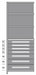 Shelf 85 H 36 W Steel 800 lb Capacity