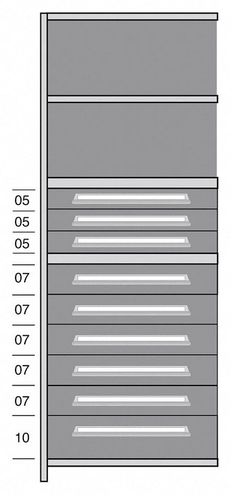 Shelf 85 H 36 W Steel 800 lb Capacity