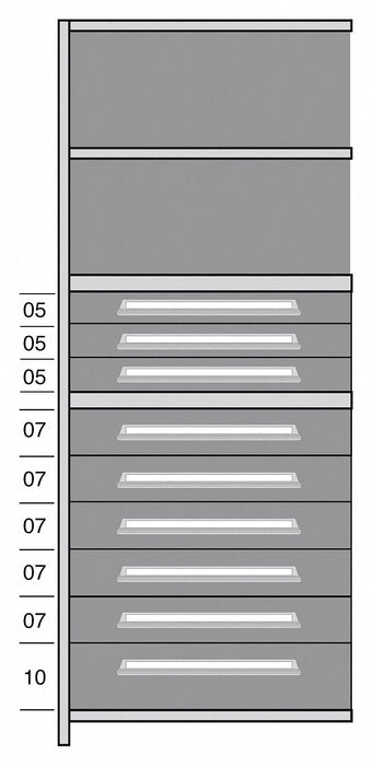 Shelf 85 H 36 W Steel 800 lb Capacity