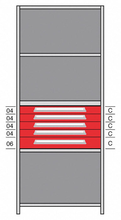 Shelf 85 H 36 W Steel 800 lb Capacity