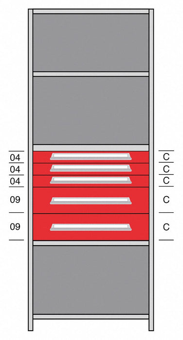Shelf 85 H 36 W Steel 800 lb Capacity