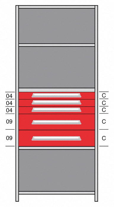 Shelf 85 H 36 W Steel 800 lb Capacity
