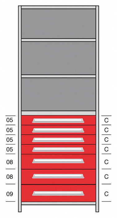 Shelf 85 H 36 W Steel 800 lb Capacity