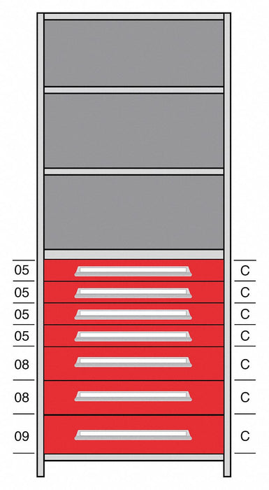 Shelf 85 H 36 W Steel 800 lb Capacity