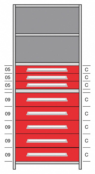 Shelf 85 H 36 W Steel 800 lb Capacity