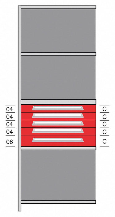Shelf 85 H 36 W Steel 800 lb Capacity