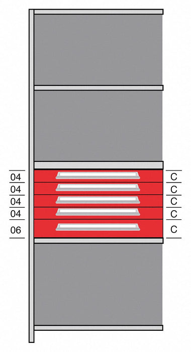 Shelf 85 H 36 W Steel 800 lb Capacity