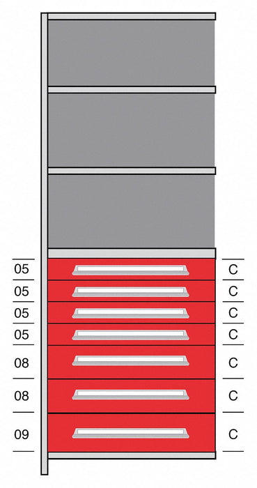 Shelf 85 H 36 W Steel 800 lb Capacity