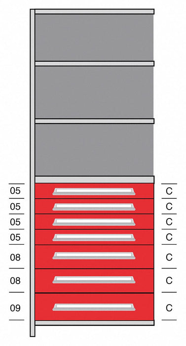 Shelf 85 H 36 W Steel 800 lb Capacity