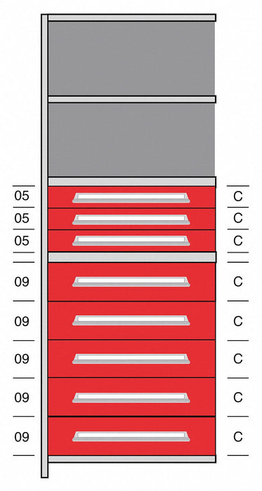 Shelf 85 H 36 W Steel 800 lb Capacity