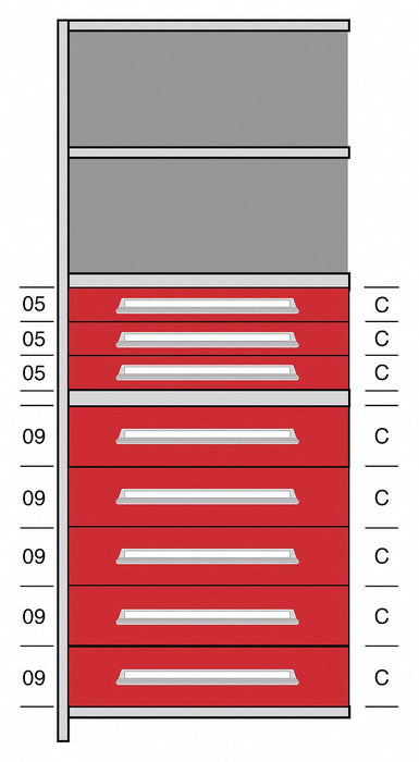 Shelf 85 H 36 W Steel 800 lb Capacity