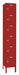 Lckr 6x1Lckr Red 78 x12 x18 UnAssm