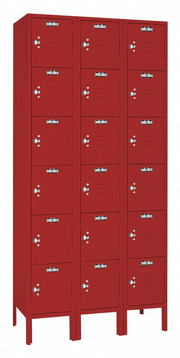 Wrdrb Lckr 6x3Lckr Red 78 x36 x12 Assm