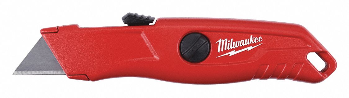 Utility Knife Self-Retracting Operation