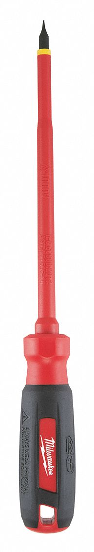 Insltd Slotted Screwdriver 3/16 in