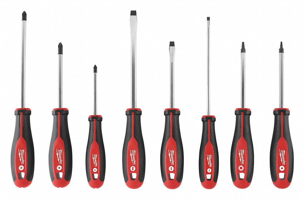 TetherRdyMagnetTipScrwdrvrSet SAE 8pcs