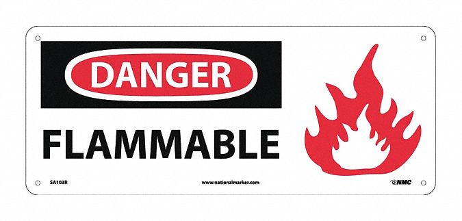 Danger Flammable Sign