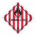 Flammable Solid Label Worded PK50