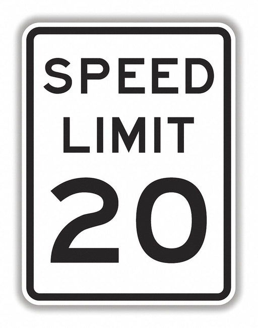 High Speed Limit 20 Sign 18 x 24 HIP