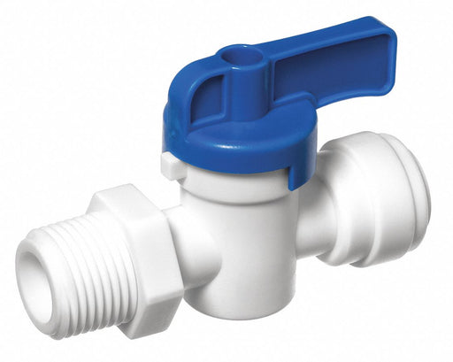 Manual 2-Way Ball Valve PushxNPT Acetal