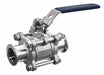 Manual 2-Way Ball Valve Clamp 316 SS
